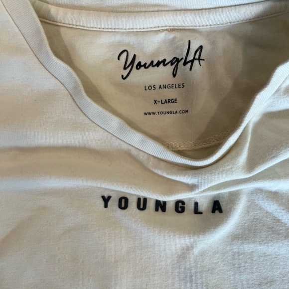 YoungLA White Crop Top - Picture 2 of 3